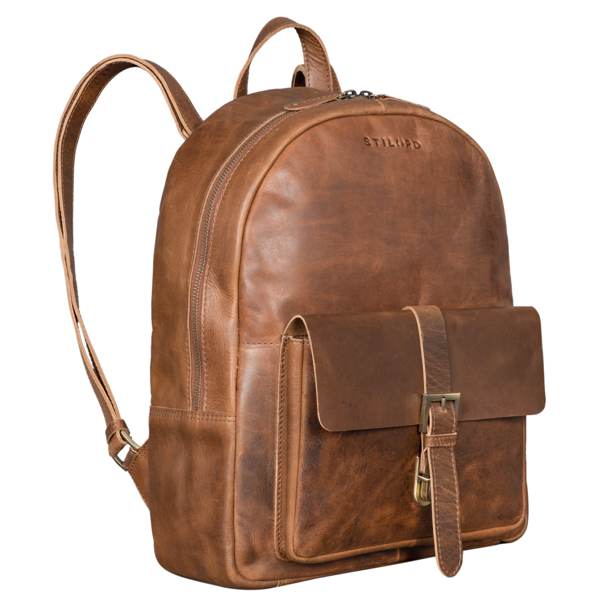 Vintage Rucksack Groß Seitenansicht