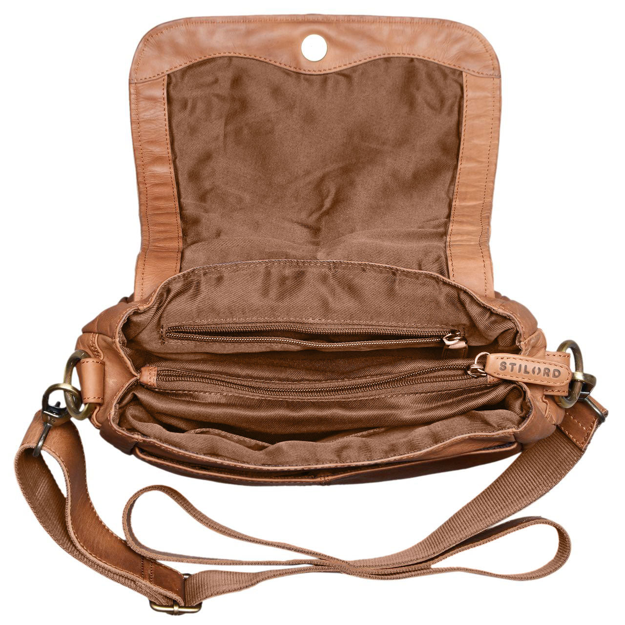 Braune Leder Handtasche Frauen klein