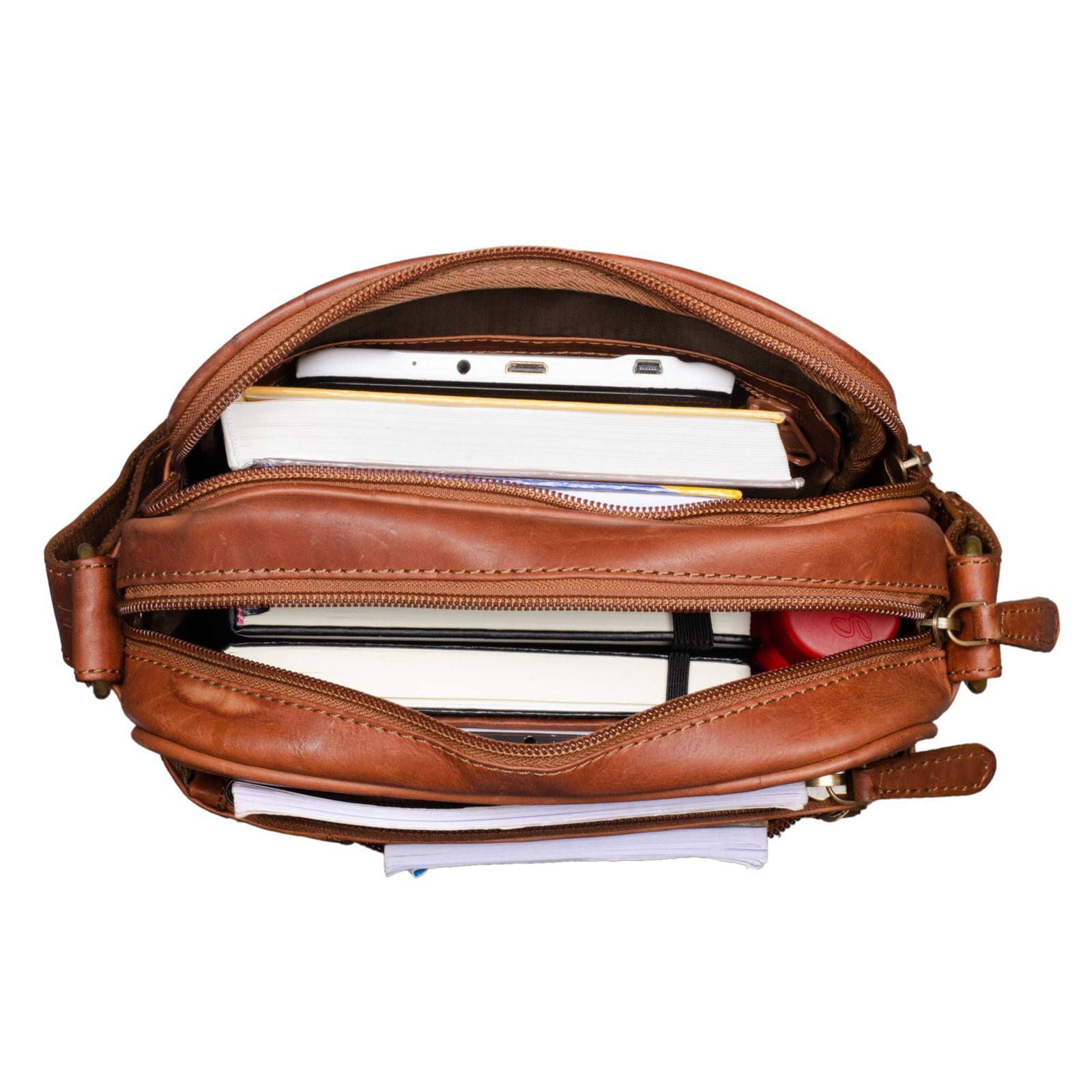 Vintage Umhängetasche klein Leder