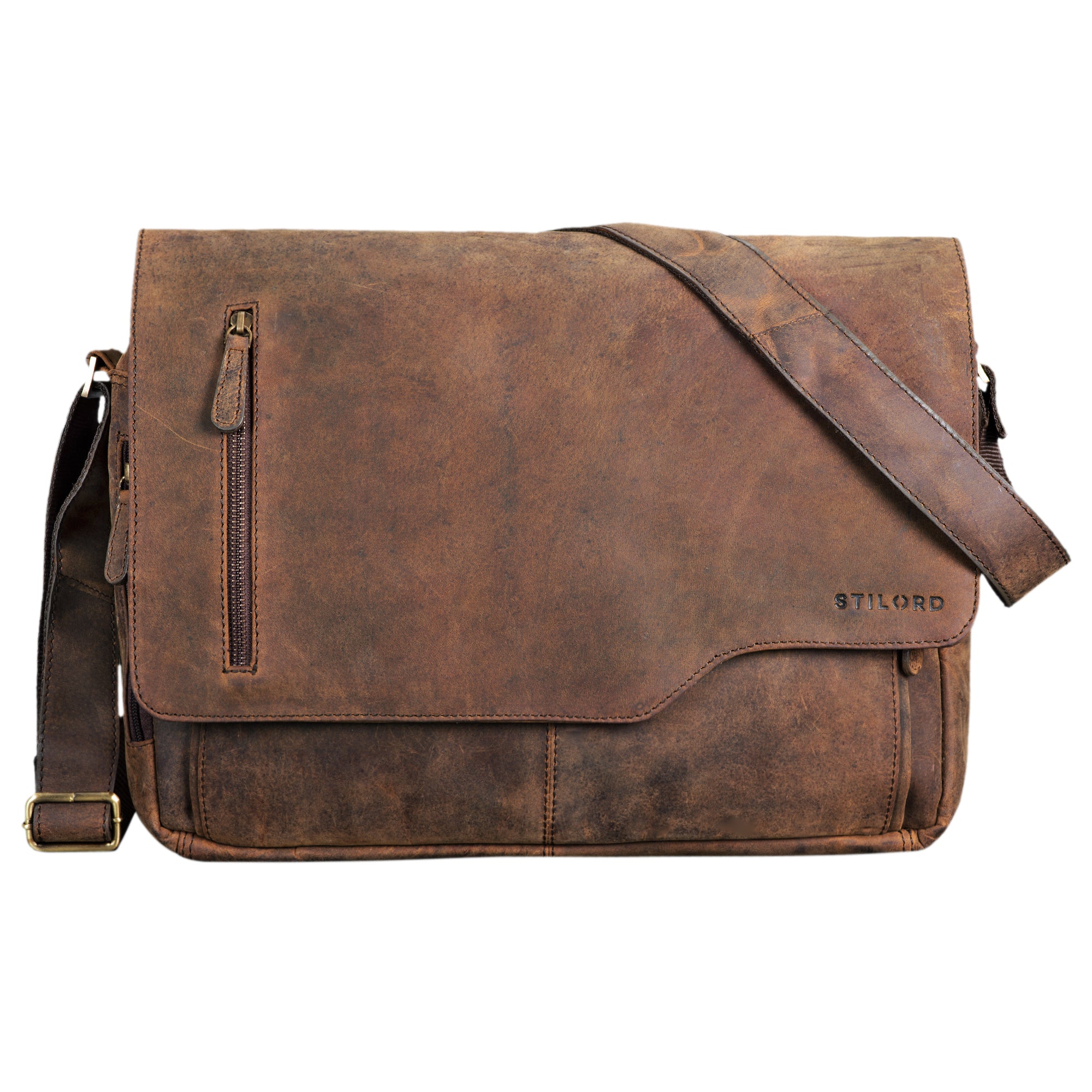 Große Business Ledertasche Vintage braun