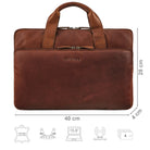 15,6 Zoll Laptophülle Leder cognac