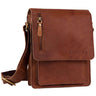 "Finn" Mała Torba Męska Na Ramię Skórzana Vintage Messenger 8.4"