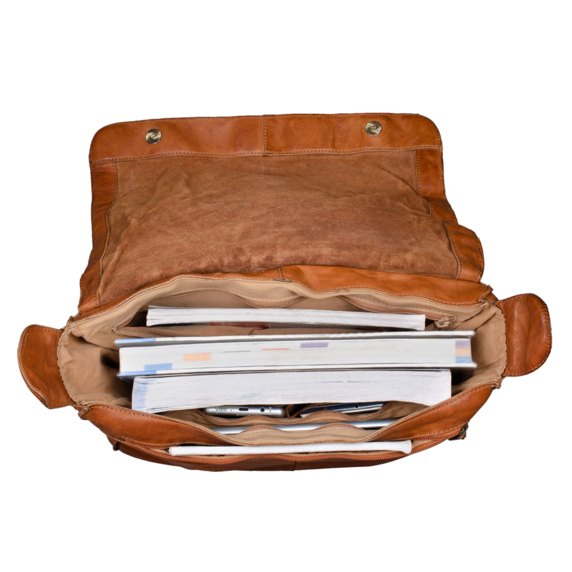 Vintage Ledertasche zum Umhängen groß