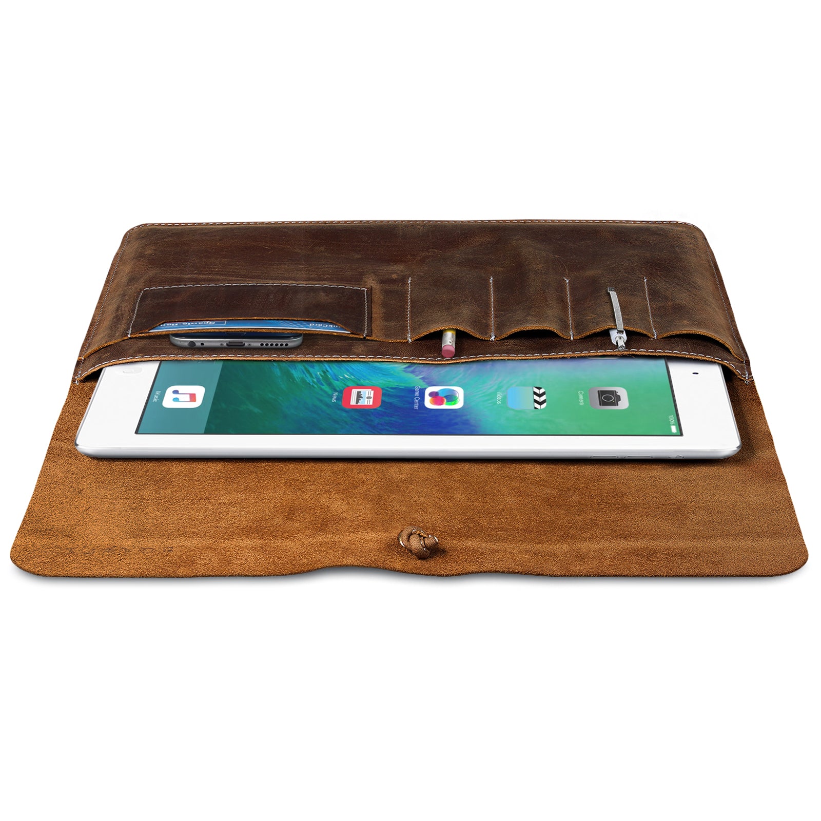 Vintage Leder Tablethuelle