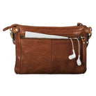 Leder Clutch zum Ausgehen Feiern braun