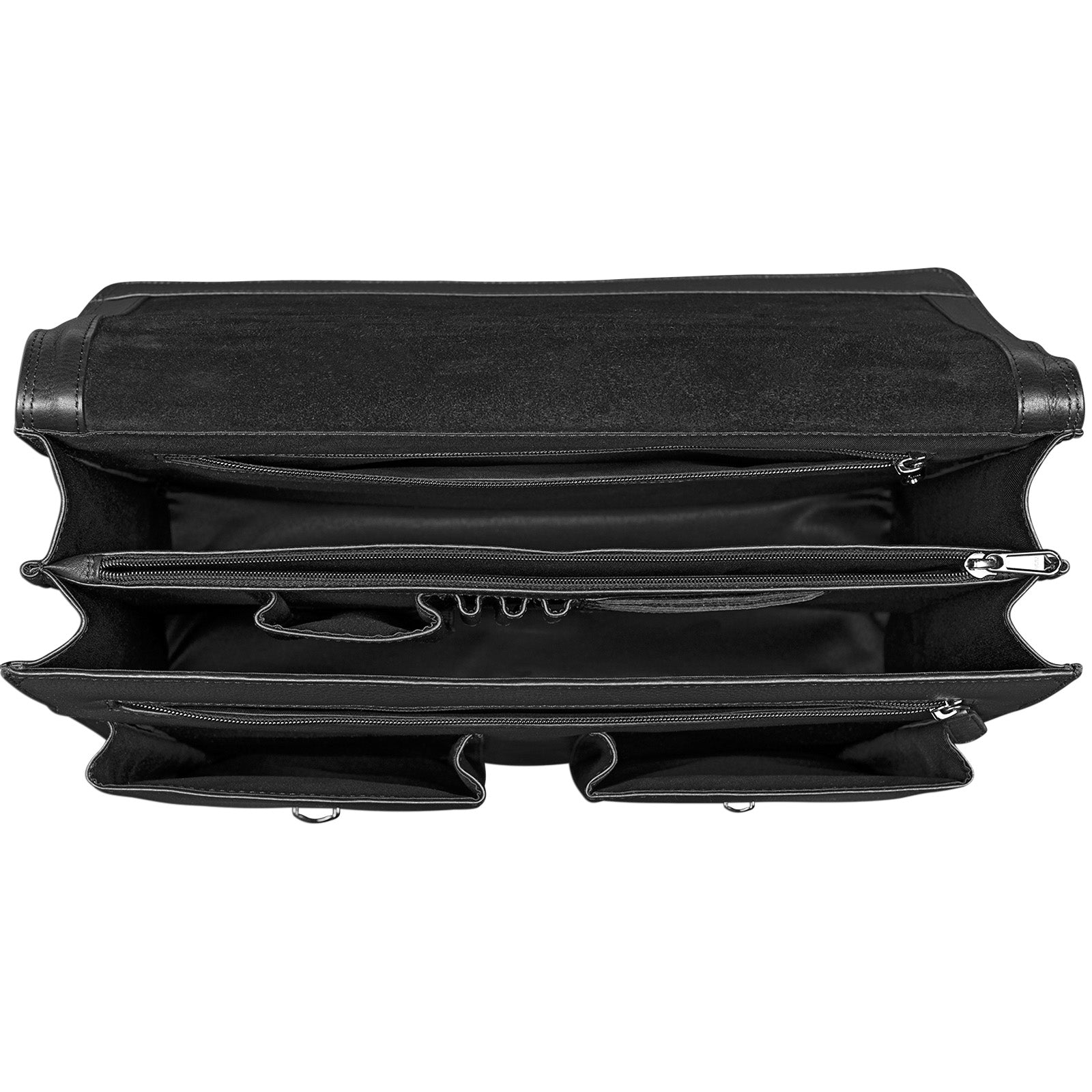Akten Ledertasche Schwarz