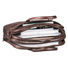 Ledertasche Herren Damen aus braunem Leder