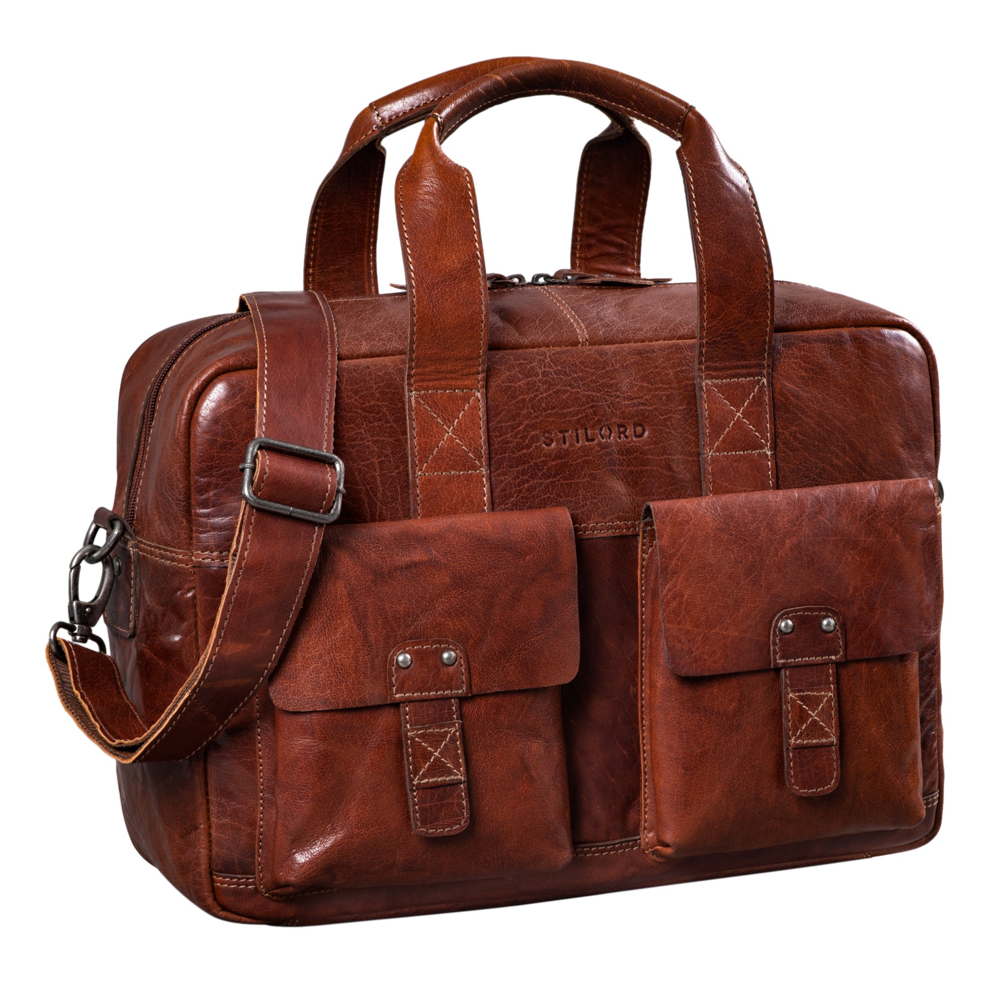 Dokumentasche Vollleder Dunkel-Braun