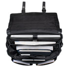 Laptoptasche 15.6 Zoll Businesstasche Leder schwarz