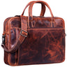 Vintage Businesstasche Leder aufsteckbar