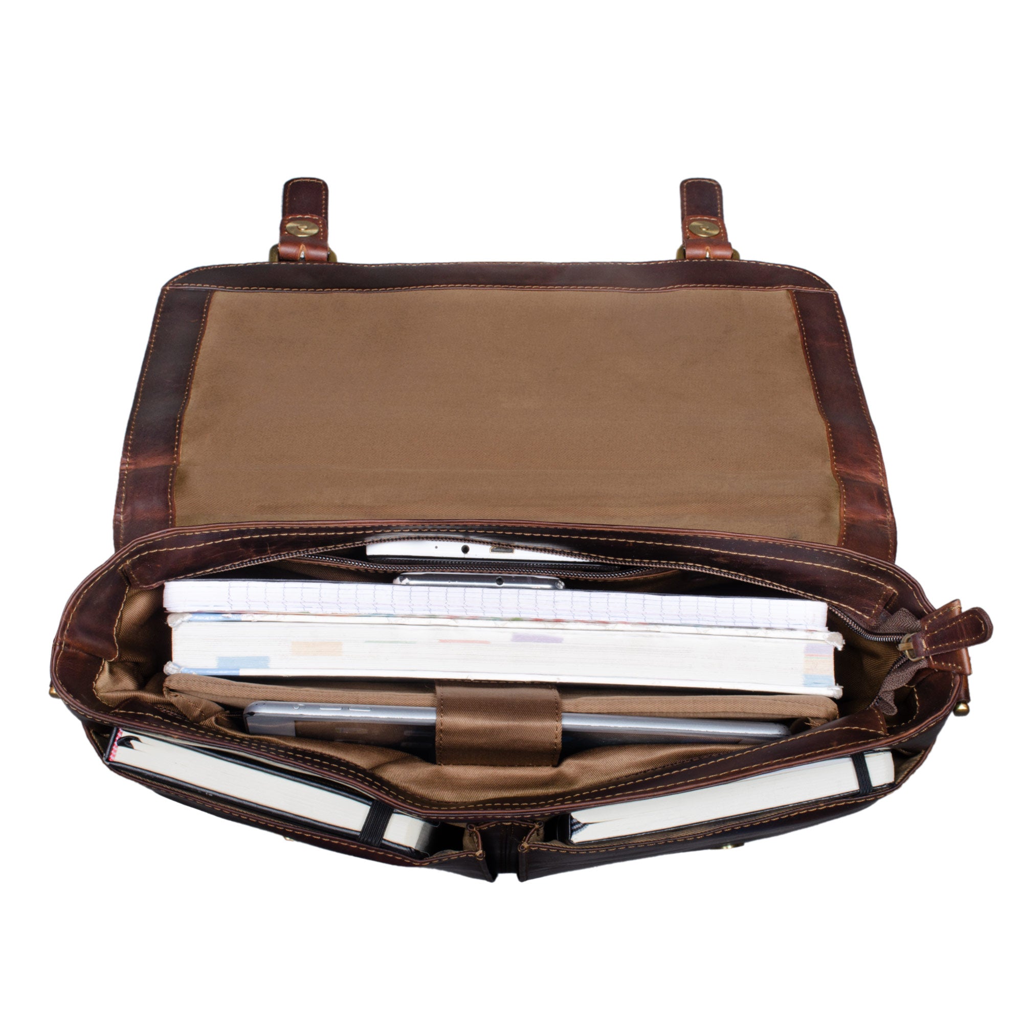 Leder Handtasche Business groß