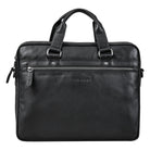 Elegante Leder Bürotasche schwarz