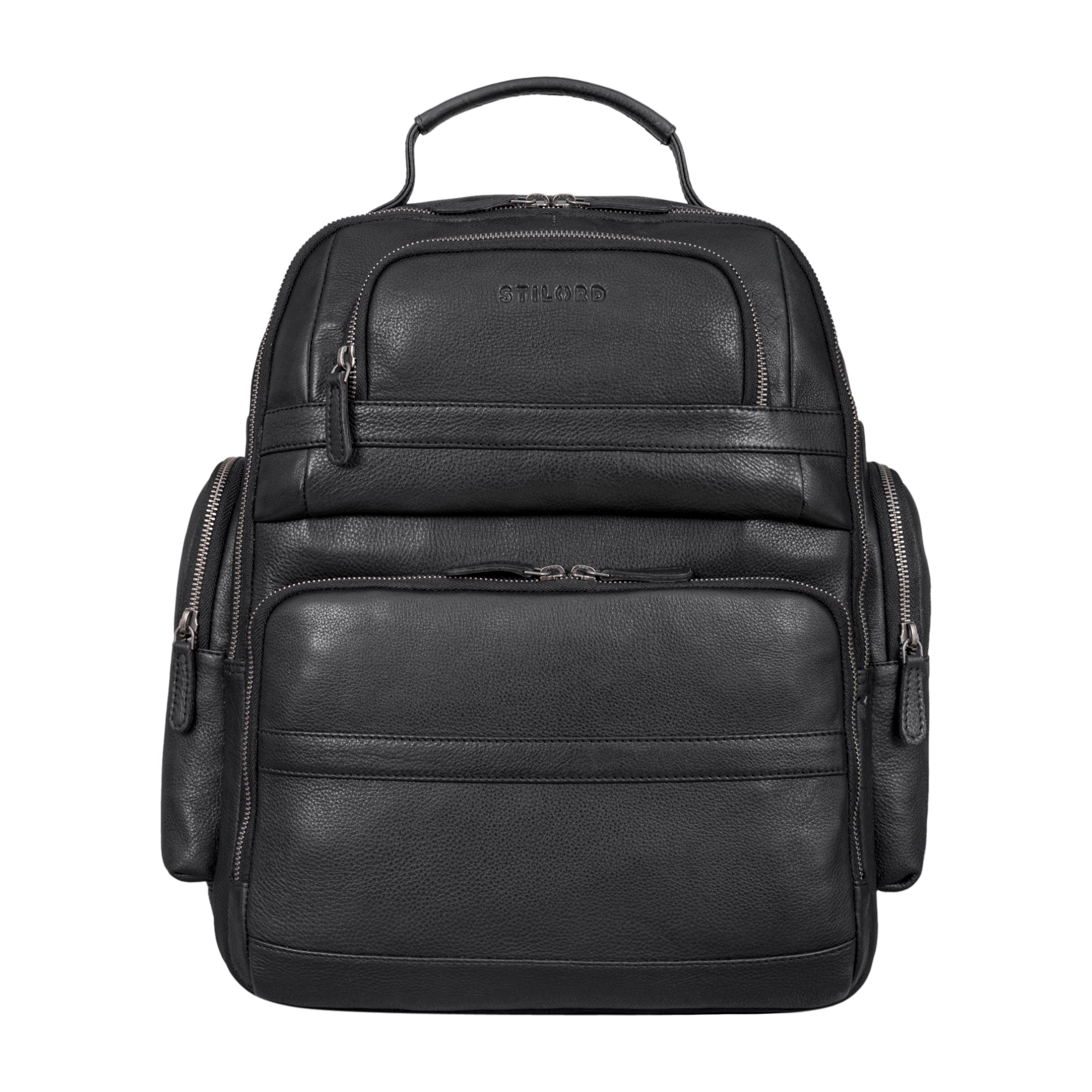 Reiserucksack schwarz Echtleder Damen Herren