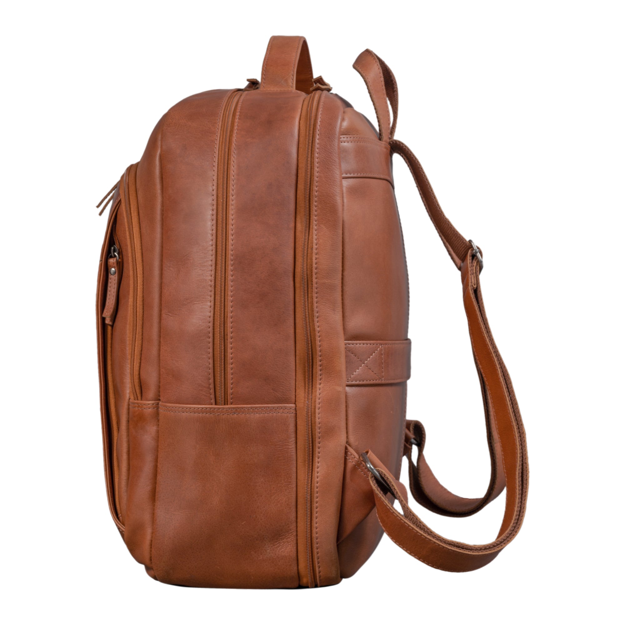Studentenrucksack Groß Braun Breit