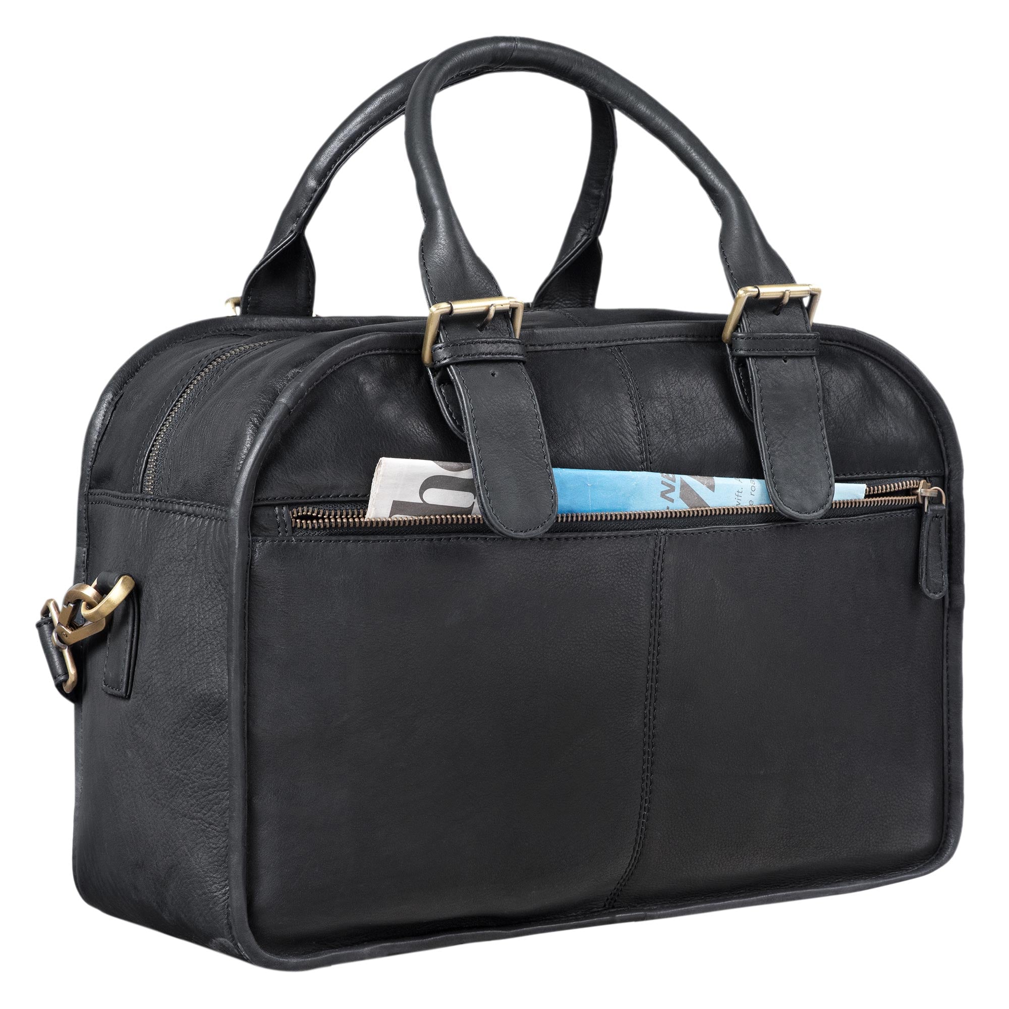 Ledertasche mit henkel
