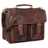Dokumententasche A4 Leder braun