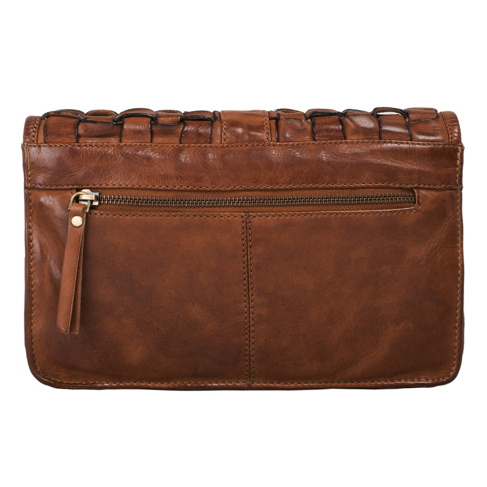 Geflochtene Damen Handtasche zum Ausgehen Leder