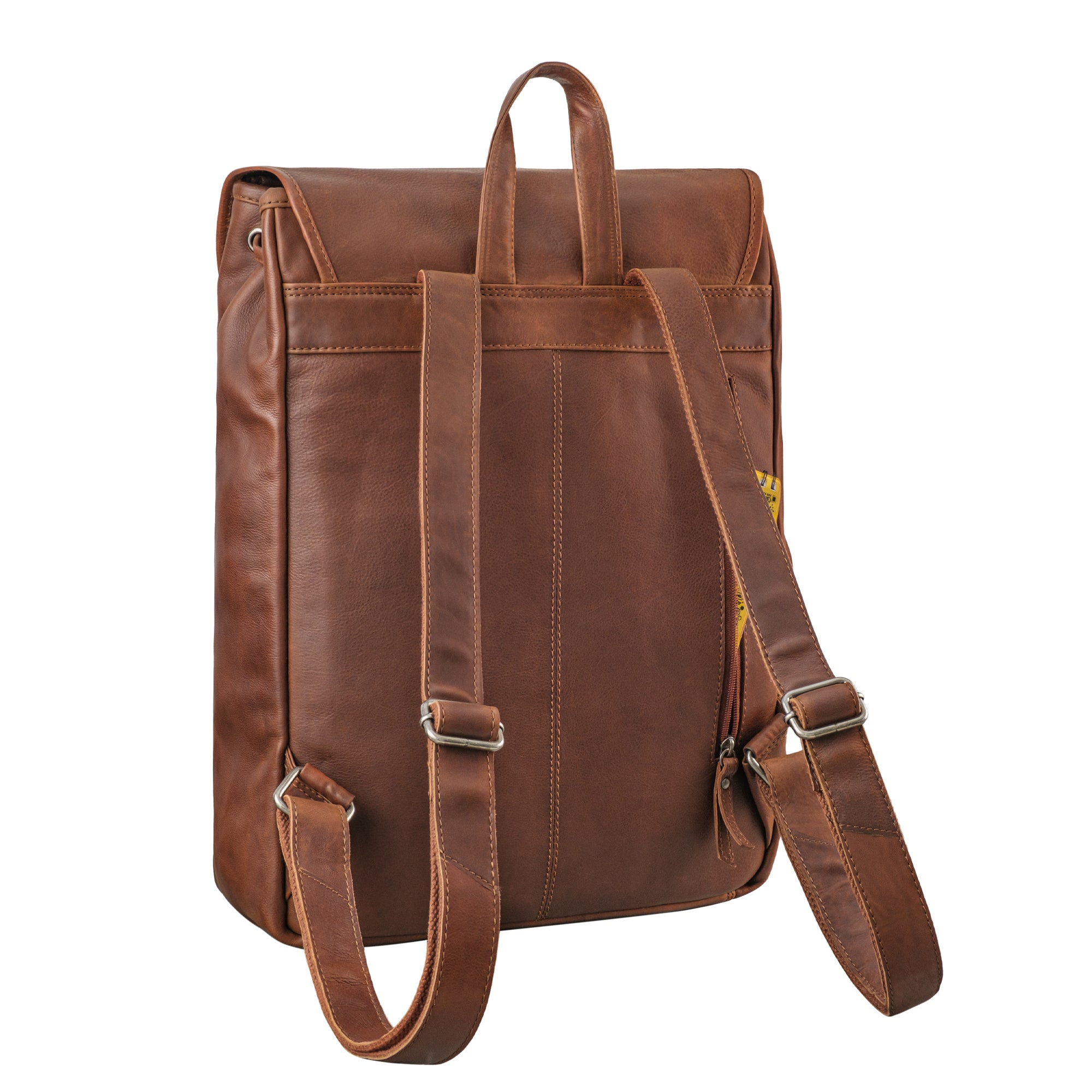 Retro Rucksack Damen Leder braun