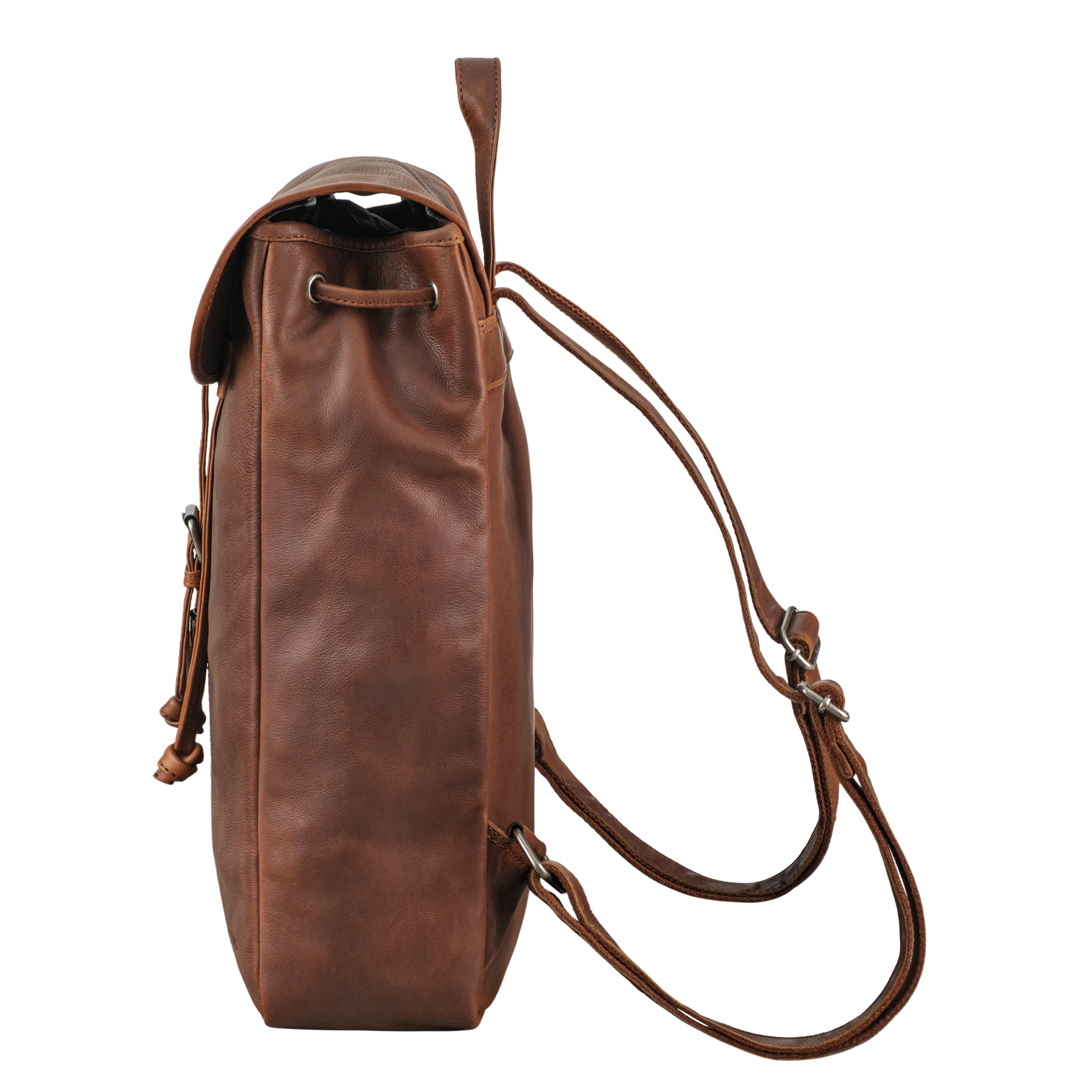 Damen Rucksack Leder braun