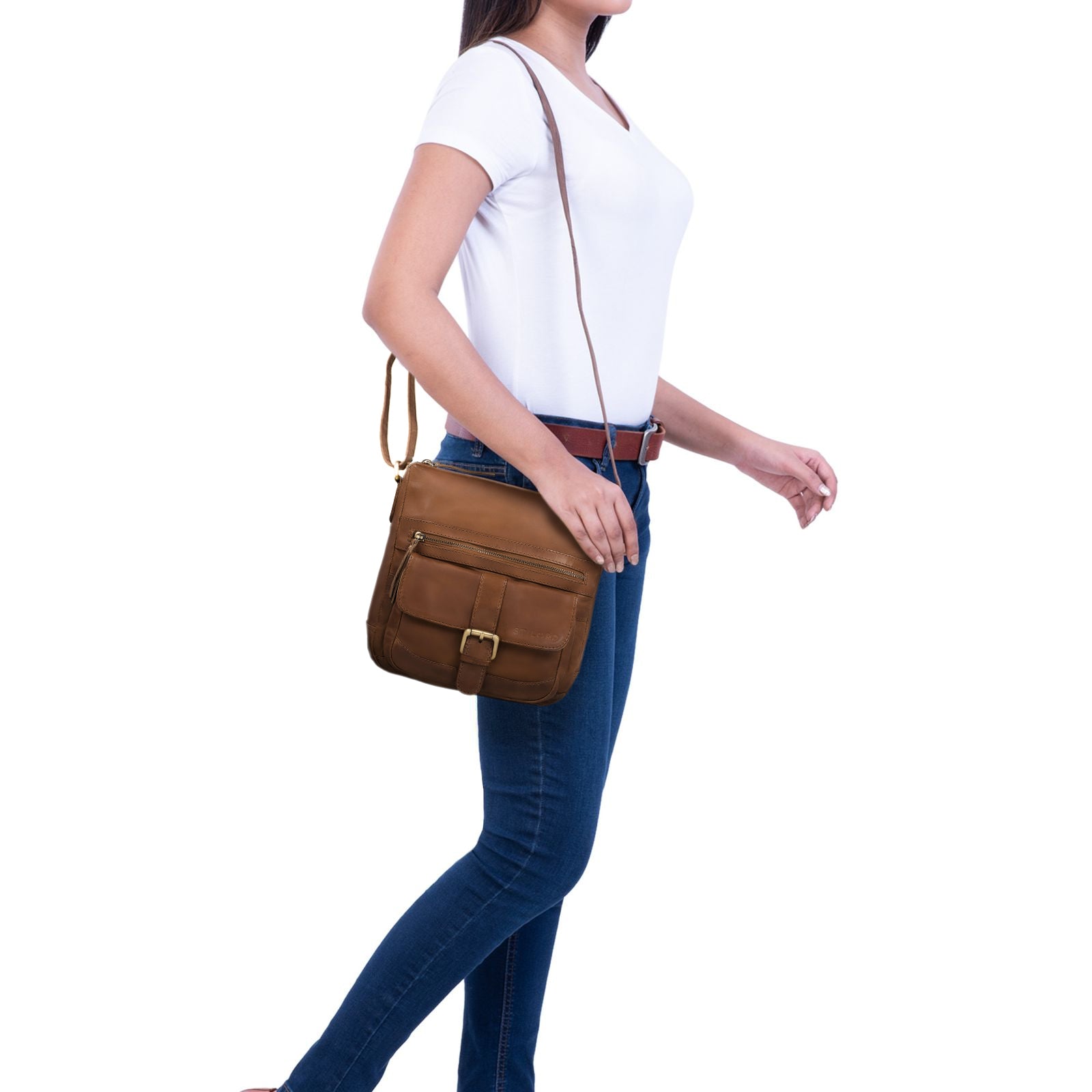 Kleine Ledertasche Umhängetasche Damen