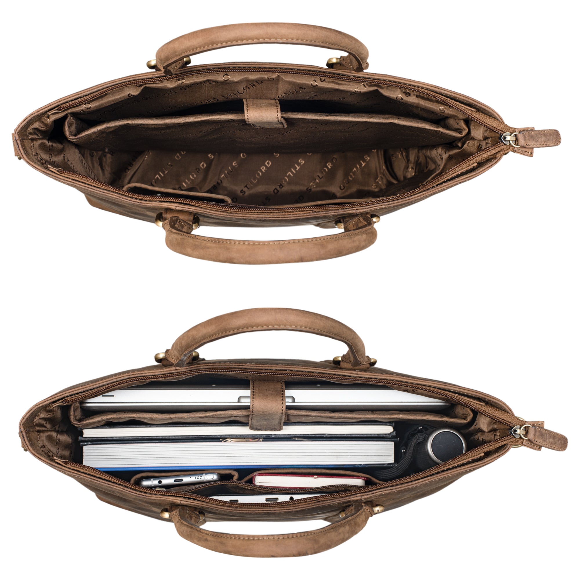Leder Handtasche Damen braun