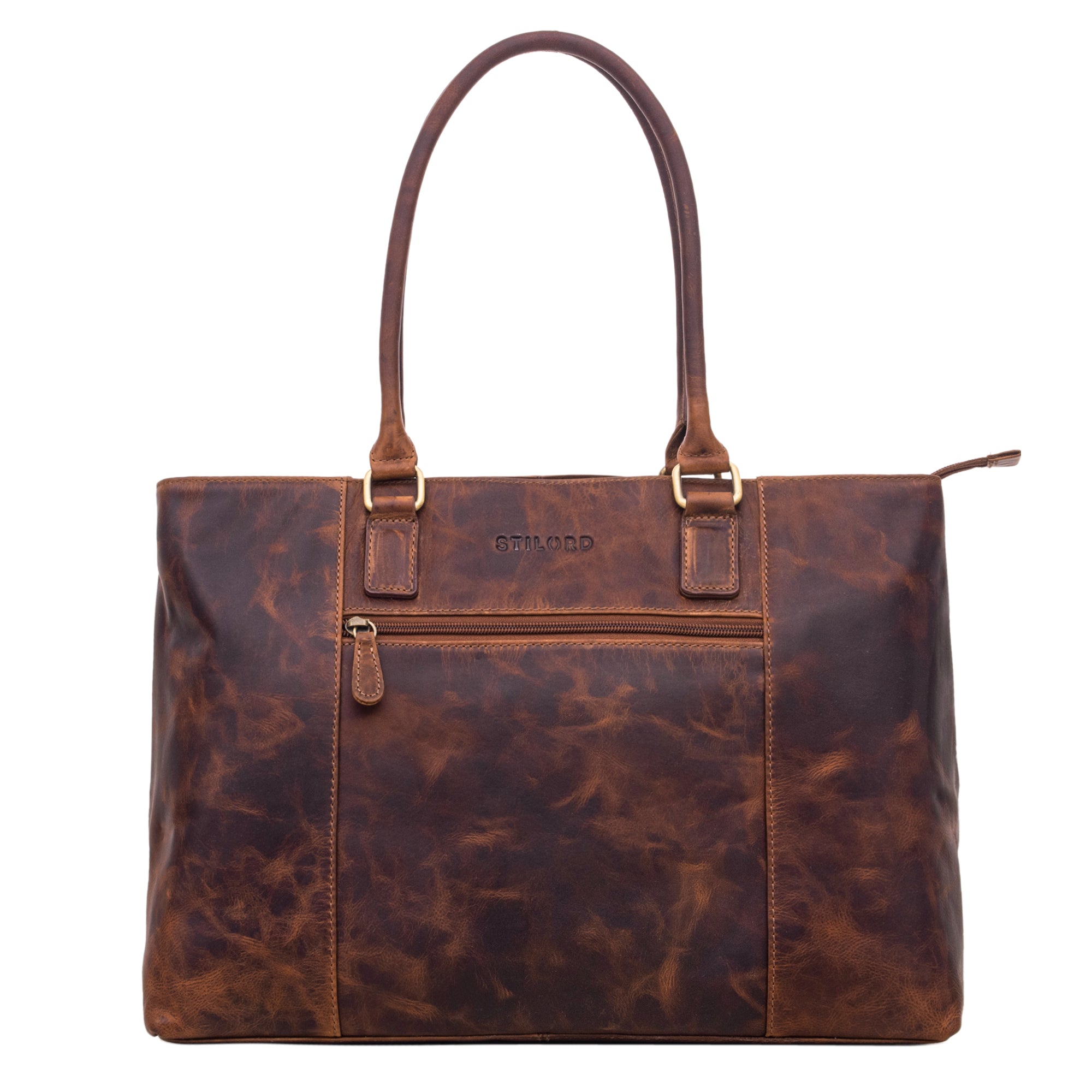 Business Ledertasche braun groß Frauen