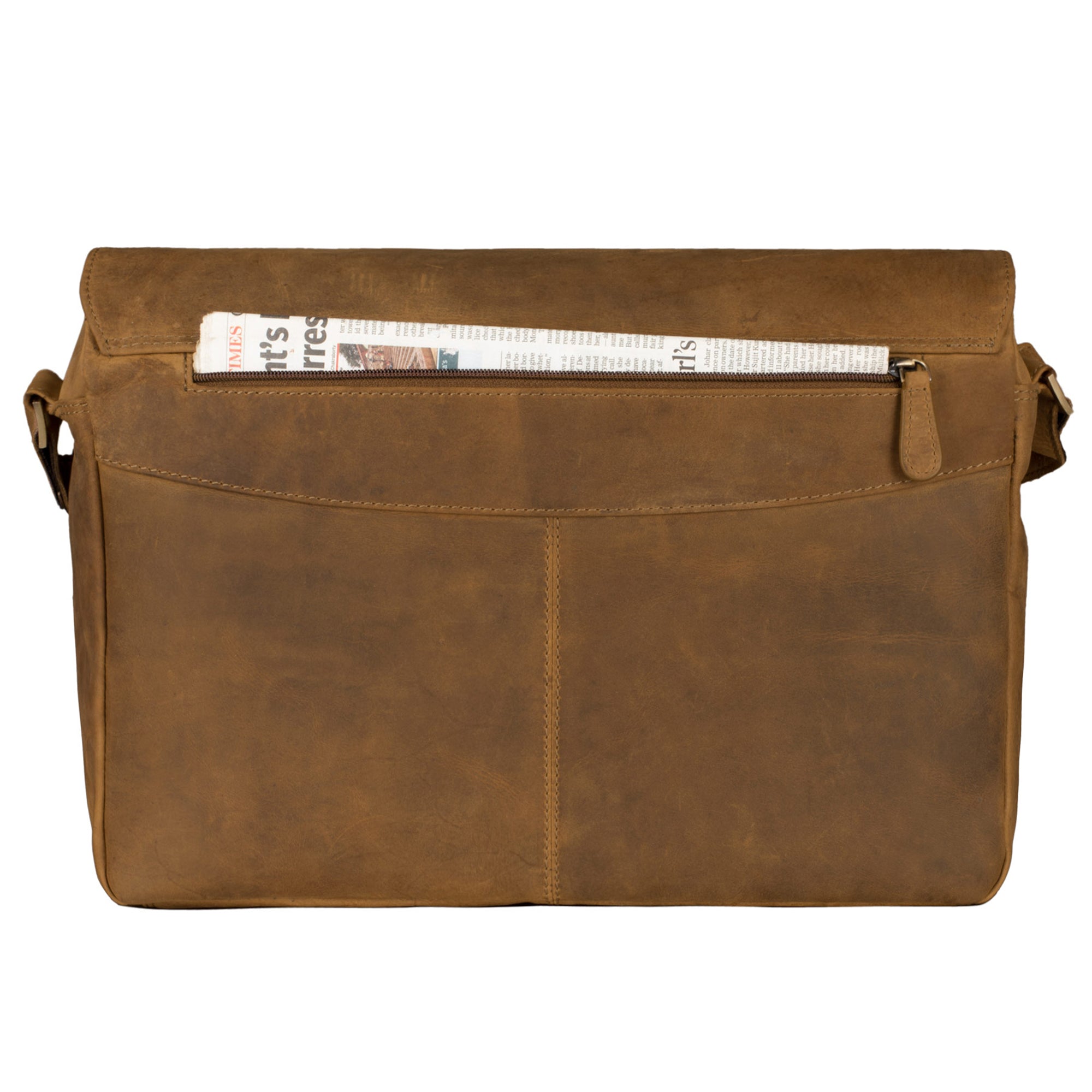 Vintage Umhängetasche Herren Leder Djion Braun