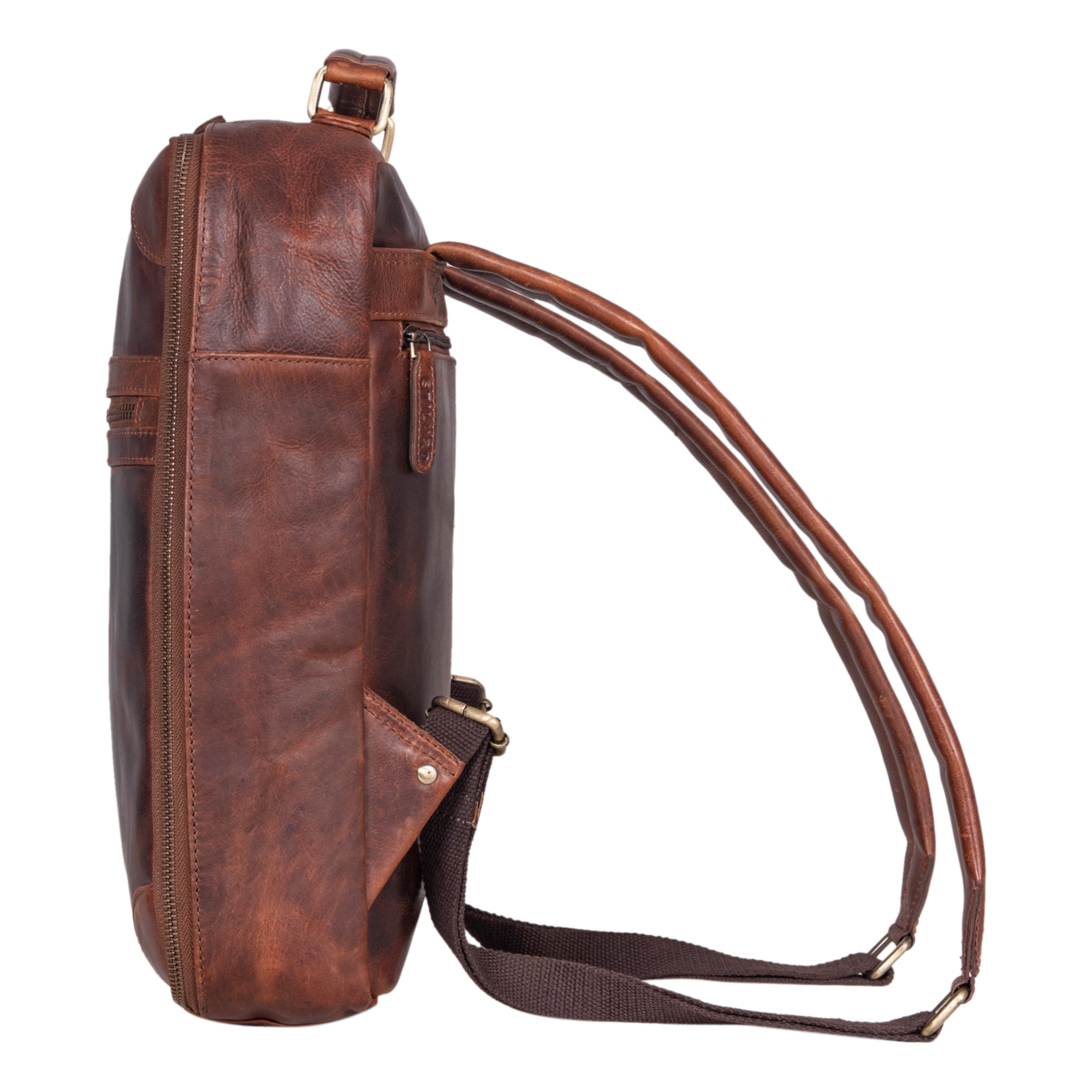 Rucksack Damen Leder braun