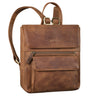 Leder City Backpack für Damen
