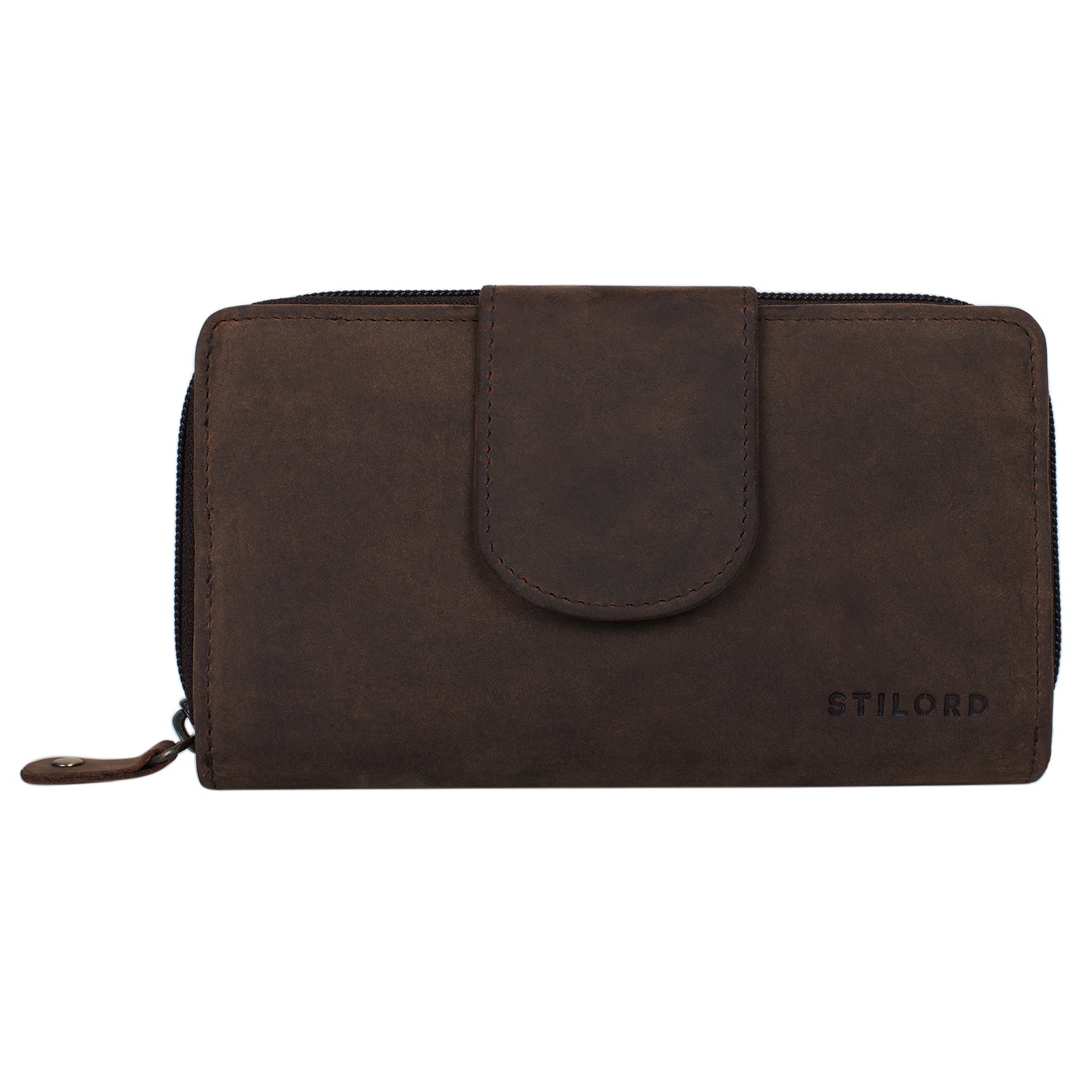 Brieftasche Leder groß braun