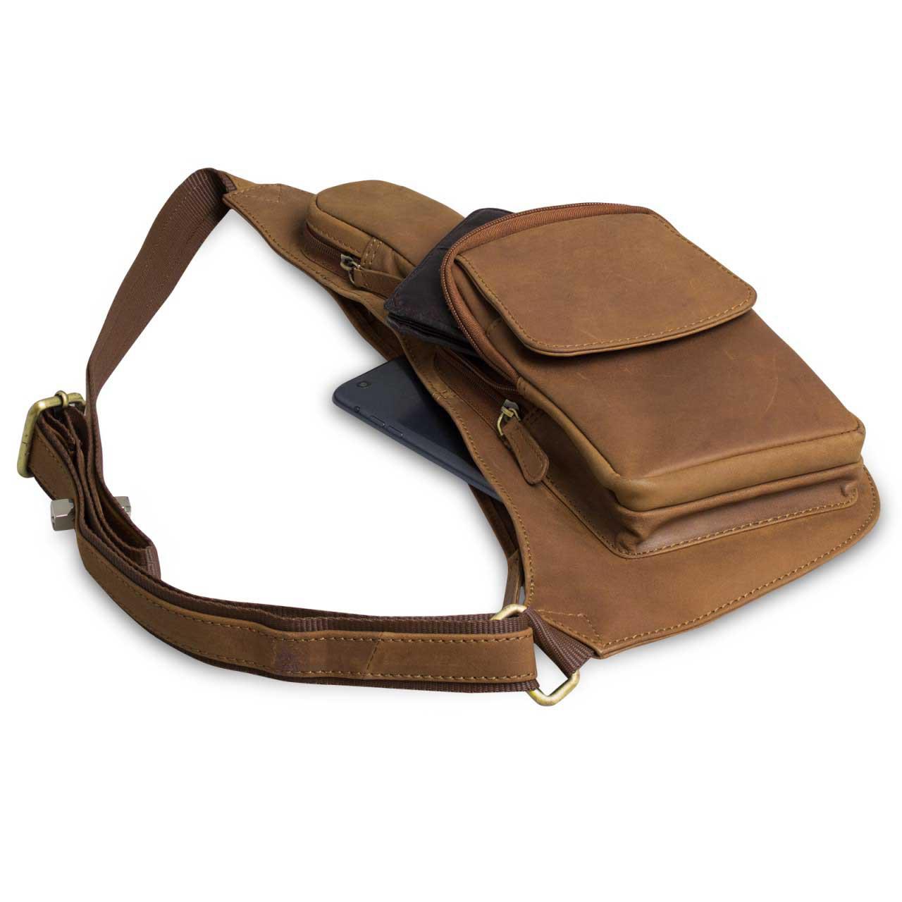 Ledertasche braun Vintage