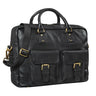 Schwarze Echt-Leder Tasche Herren