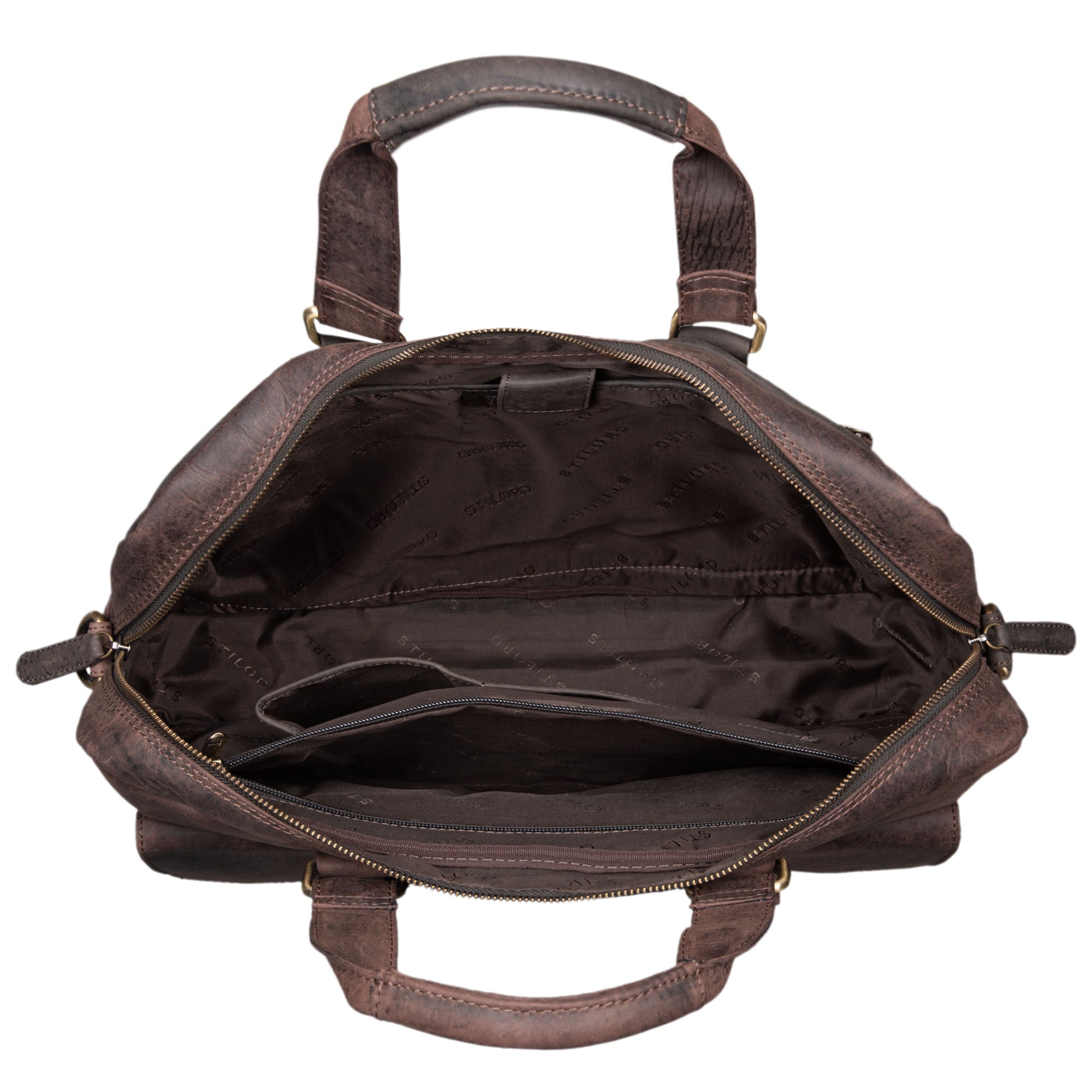 Ledertasche Bürotasche 15.6 Zoll Laptopfach
