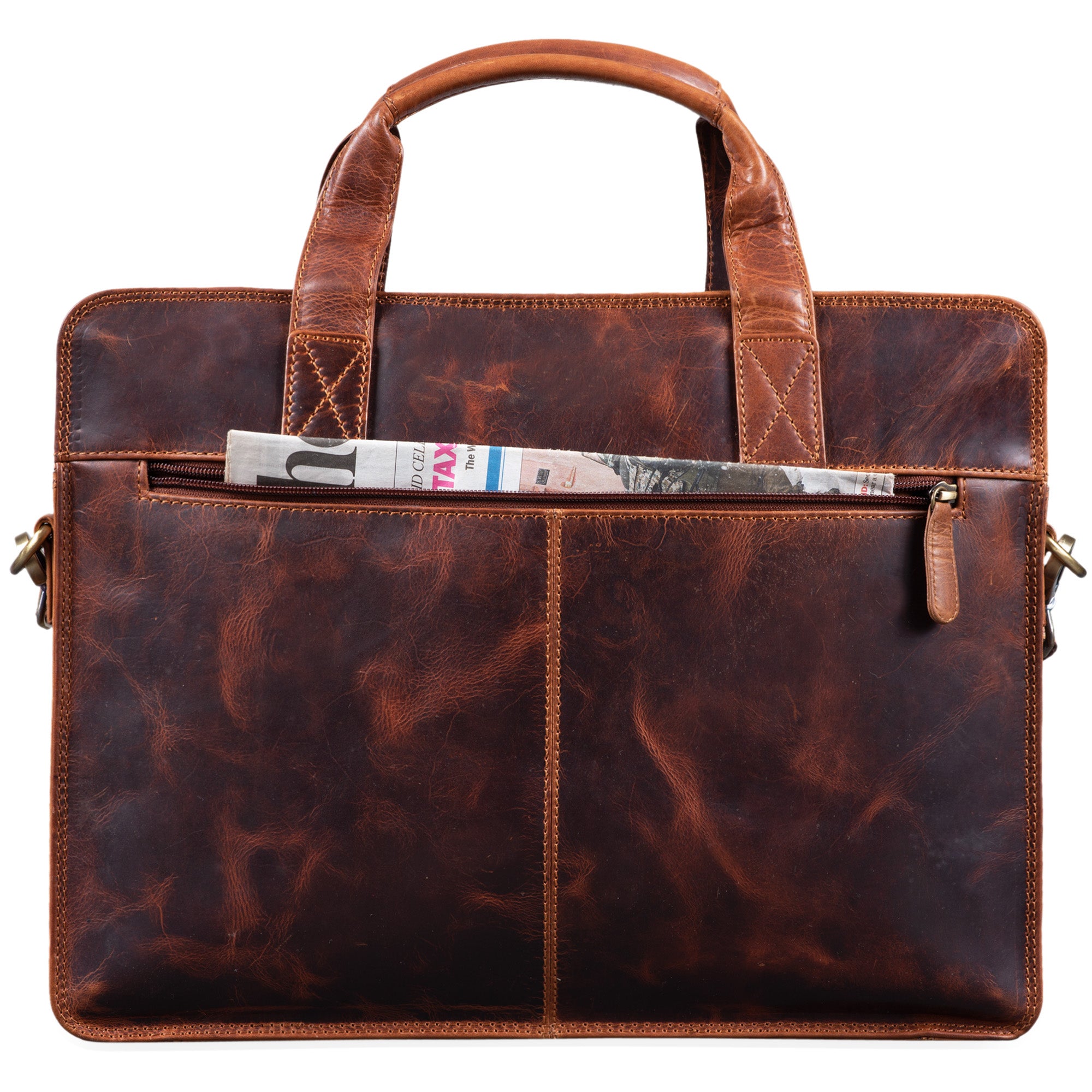Vintage Bürotasche echtes Leder