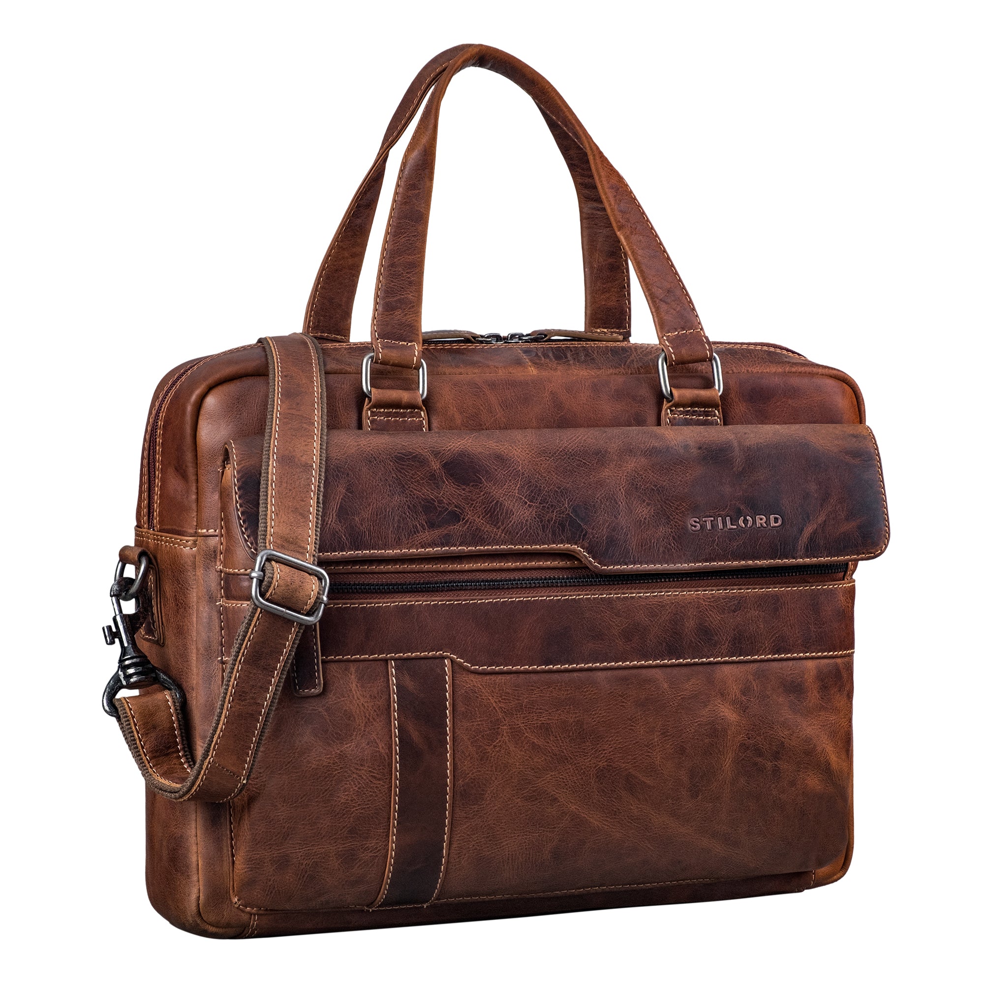 Herren Braun Bürotasche Leder Damen