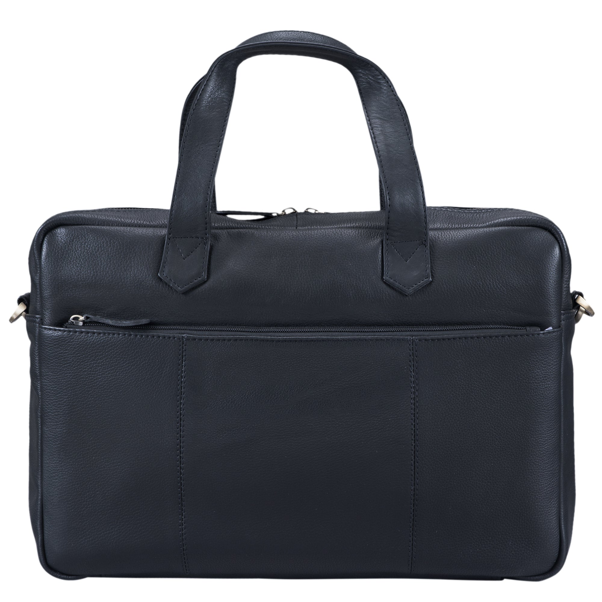 Klassische Leder Businesstasche Herren schwarz