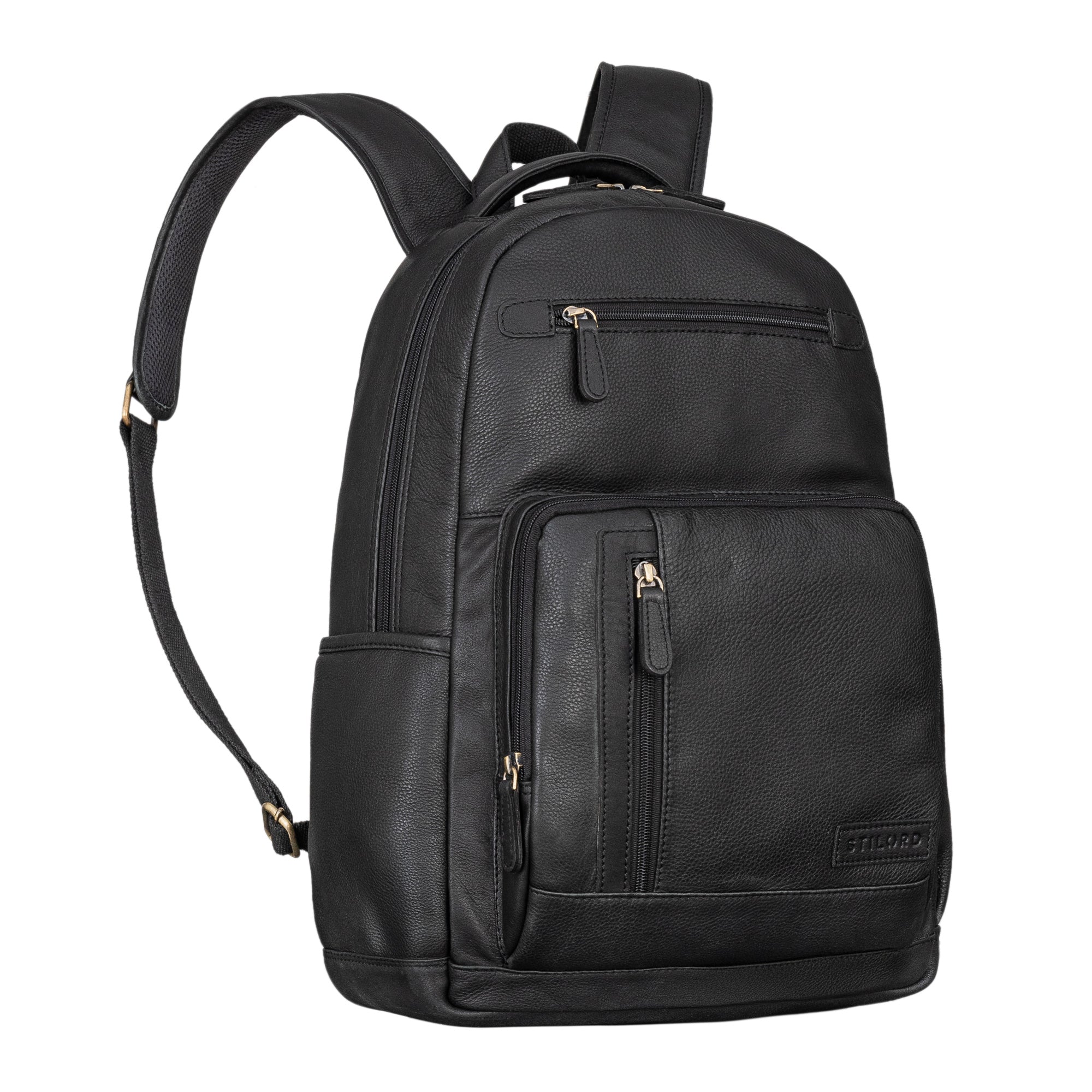 Leder Business Rucksack Damen schwarz