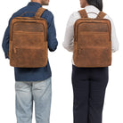 Business Rucksack Herren Groß braun