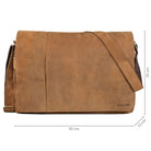 Schultasche Leder zum Umhängen