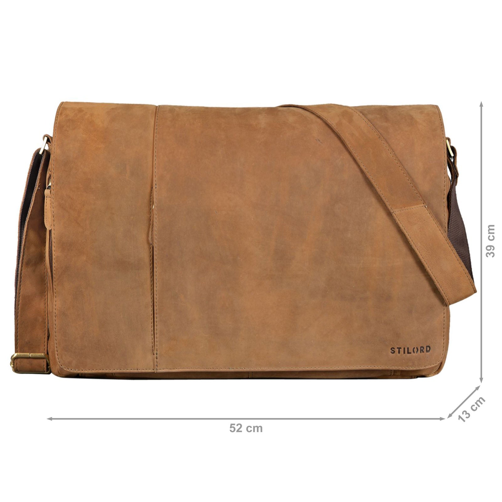 Schultasche Leder zum Umhängen