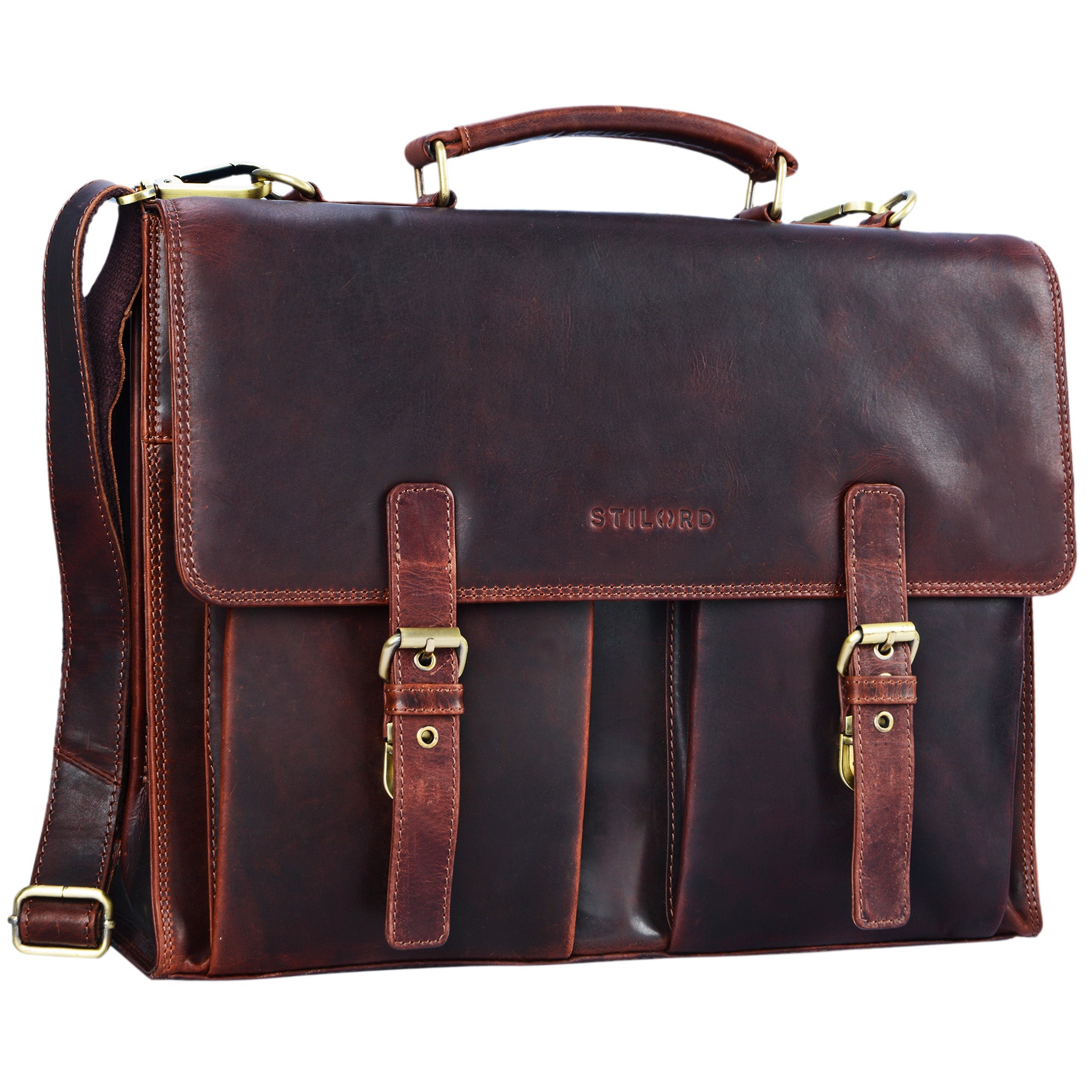 Businesstasche Leder Lehrer Studenten Uni Ledertasche