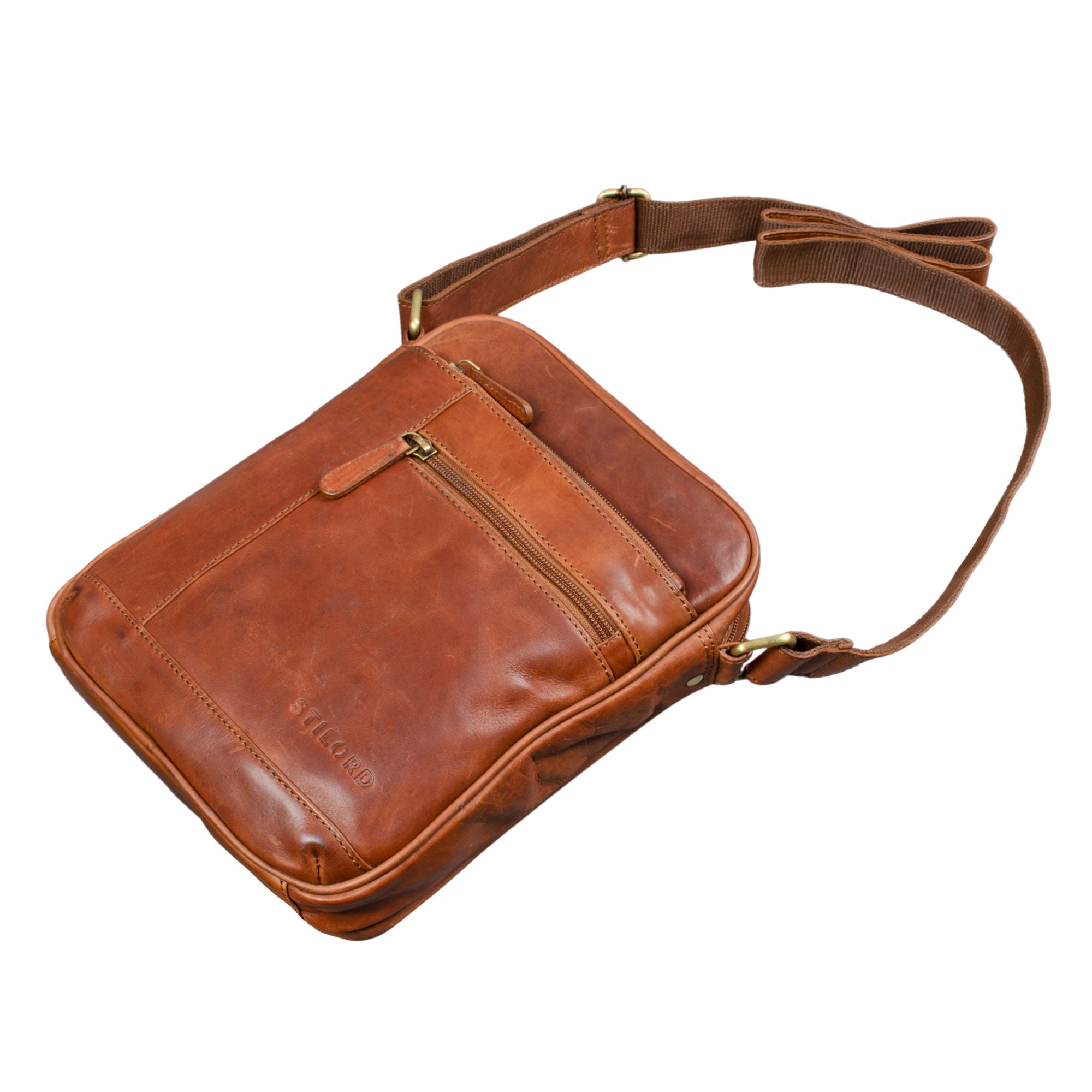 Schultertasche Leder Hochformat