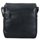 Echtleder Cross Body Bag Herren schwarz