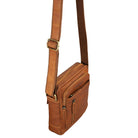 Braune Cross Body Bag Vintage Leder