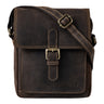 "Martinez" Mała Męska Torba Skórzana na Ramię Vintage Messenger