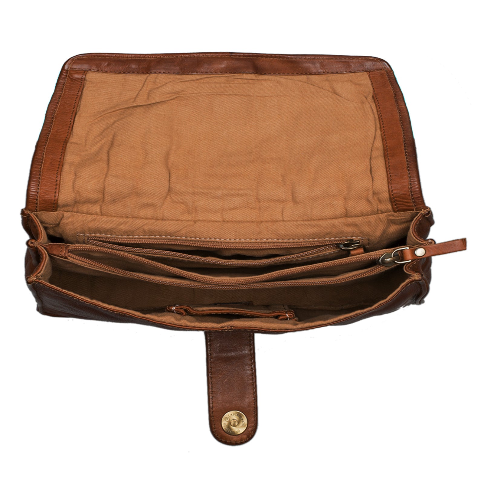 Ledertasche Flechtoptik Damen klein braun