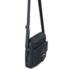 Leder Umhängetasche Vintage schwarz