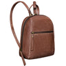 "Lia" Mini Plecak Damski Skórzany Vintage Mały Daypack