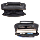 Damenrucksack schwarzes Leder elegant