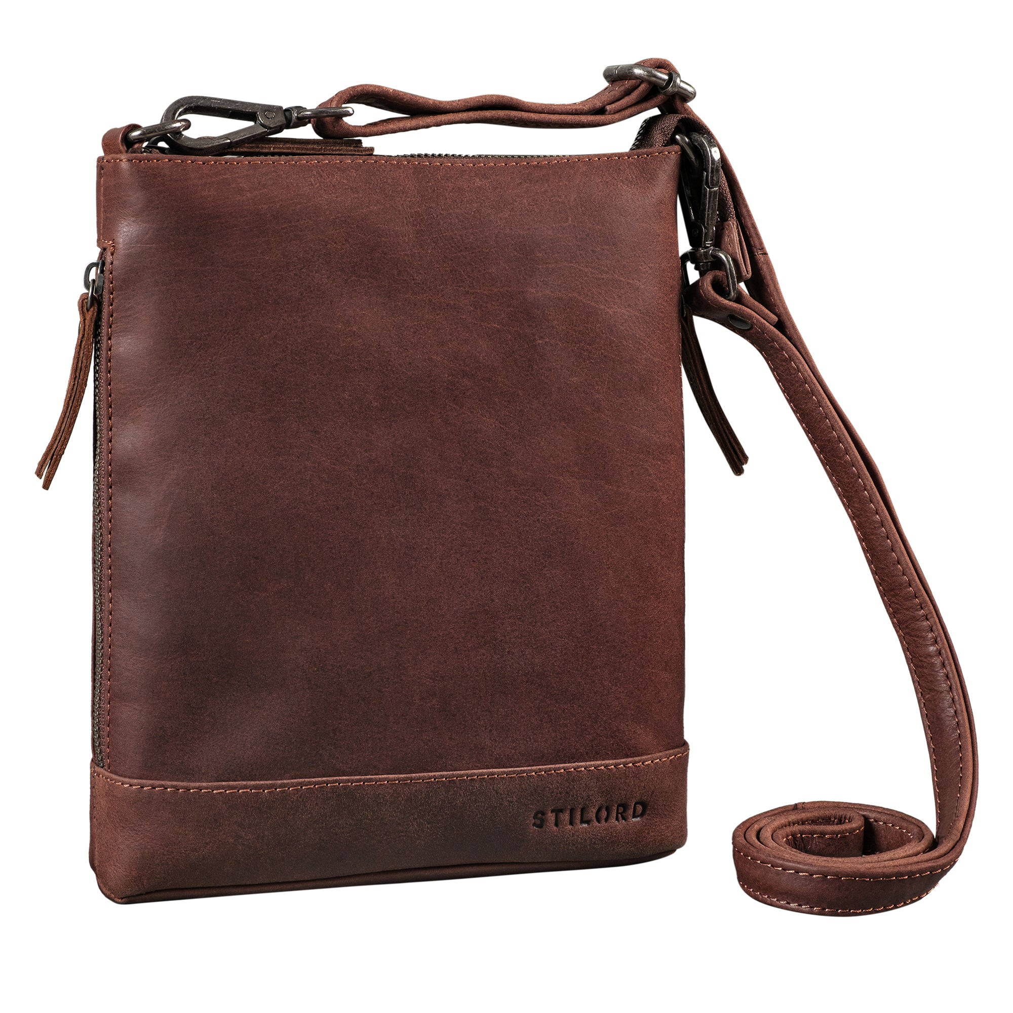Leder Damen Umhängetasche braun